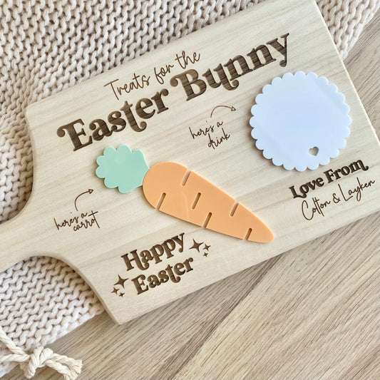 Personalised Bunny Treats Boards