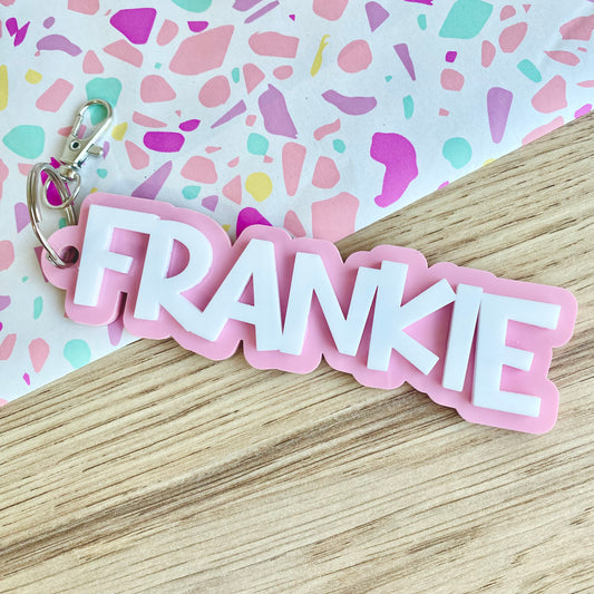 Double layer name tag - chunky
