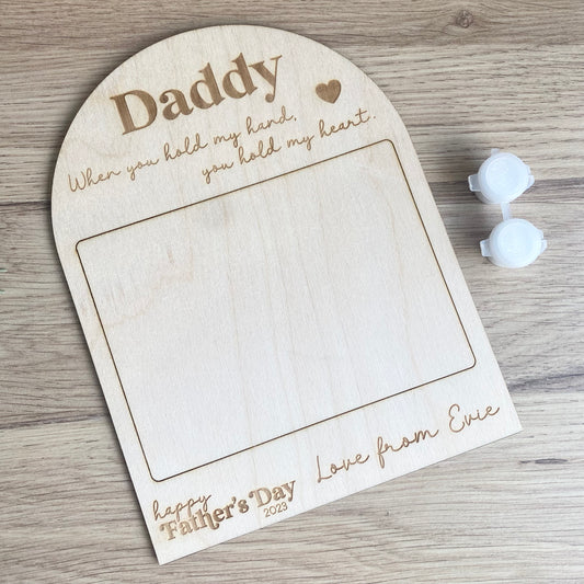 Father’s Day handprint plaque