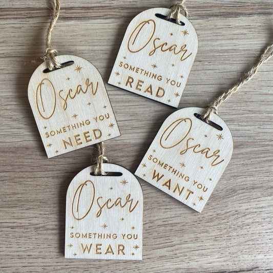 Something you want/ need/ wear/ read tags- PERSONALISED
