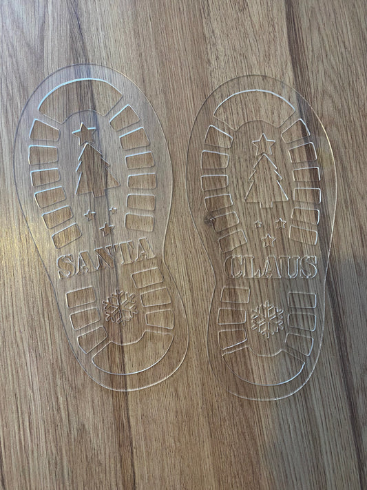 Acrylic Santa Footprint Set