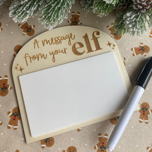 Elf message board (non-personalised)